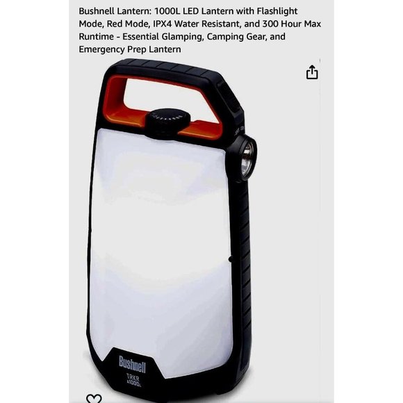 Bushnell TRKR 1000 Lumen Multi-Function Multi-Color Water Resistant Lantern - Picture 11 of 11